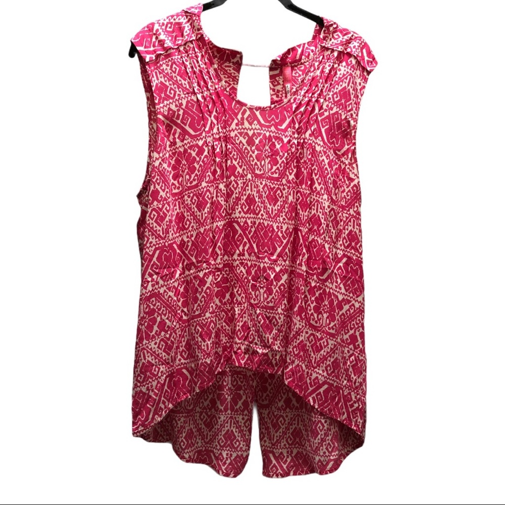 Plenty by Tracy Reese printed hi/low top